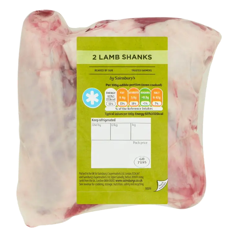 British or New Zealand Lamb Shanks (Approx. 750g)