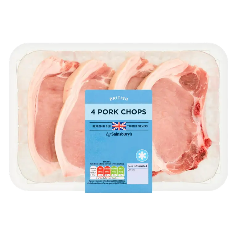 British Pork Chops x4 700g