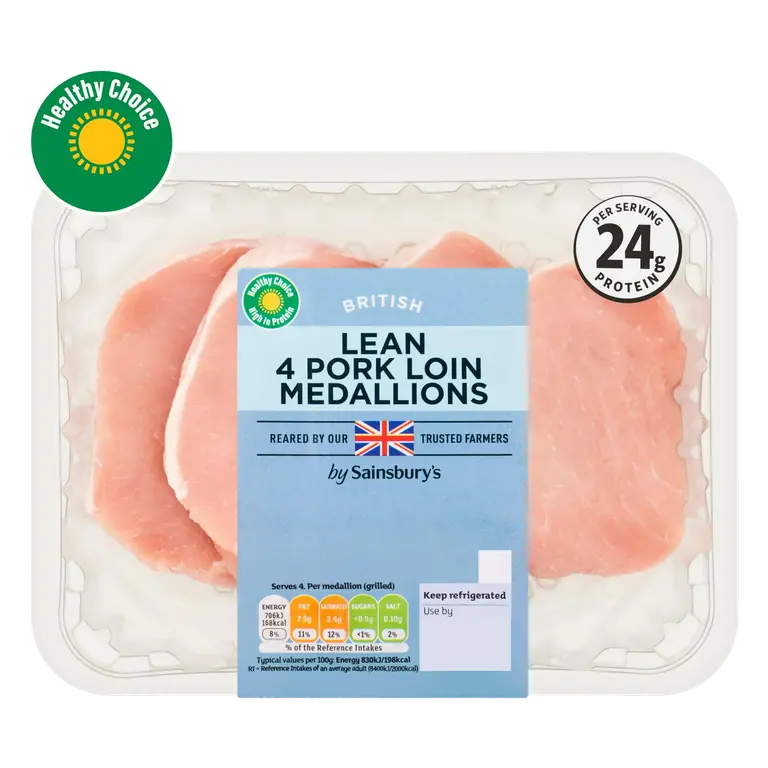 British Pork Loin Medallions x4 400g