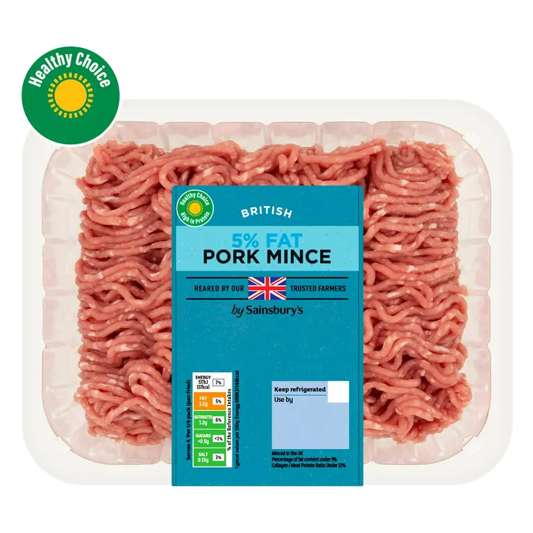 British Pork Mince 5% Fat 500g