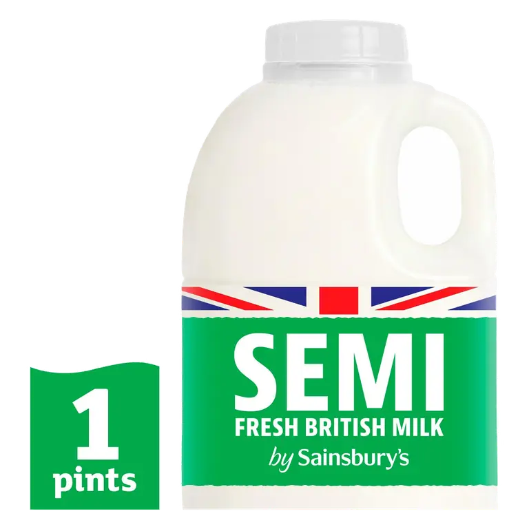 British Semi Skimmed Milk 1 Pint