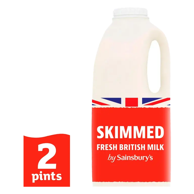 British Skimmed Milk 1.13L (2 pint)