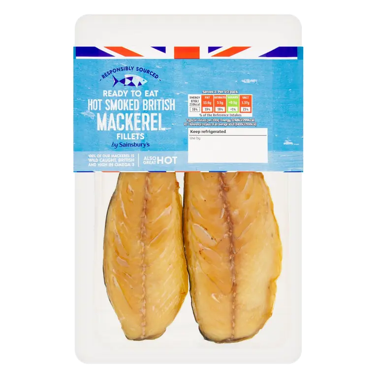 British Smoked Mackerel Fillets 140g