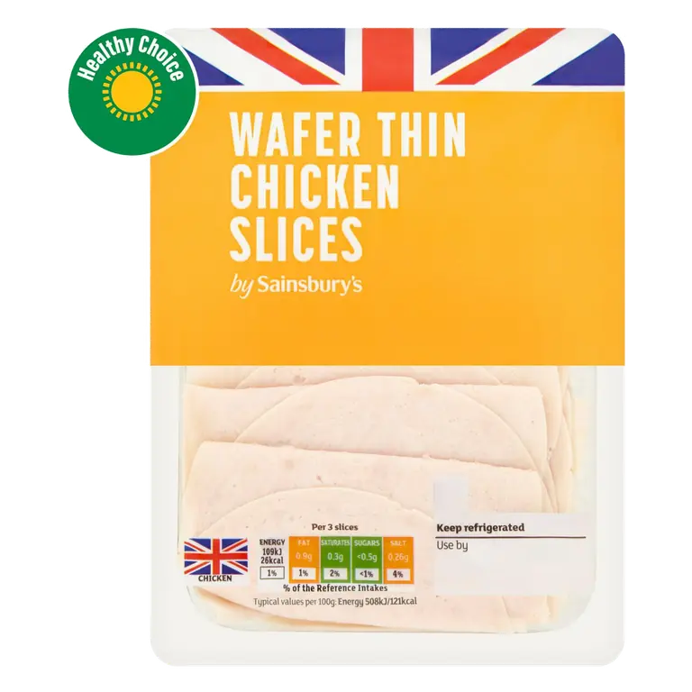 British Wafer Thin Cooked Chicken Slices 150g