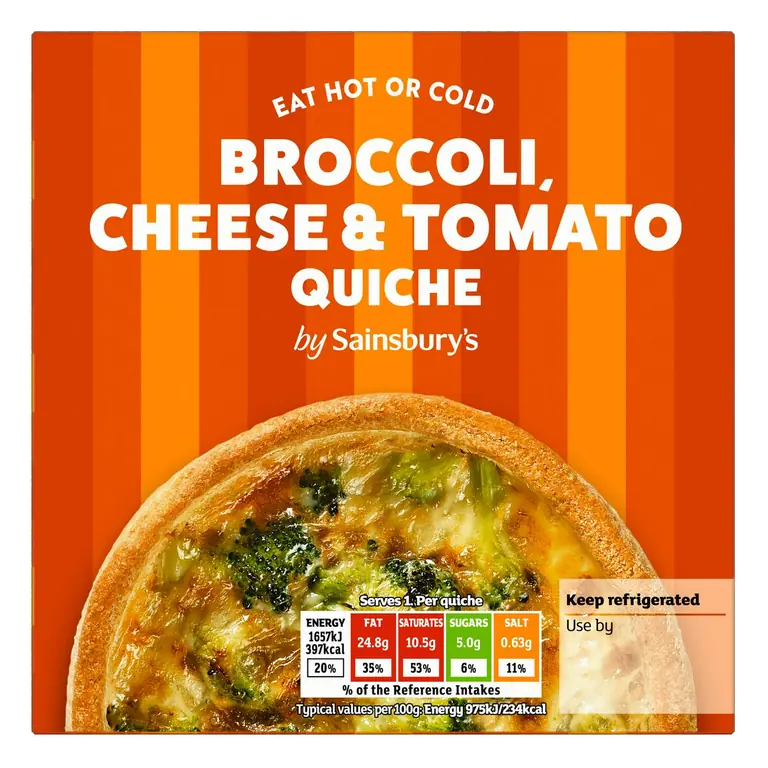 Broccoli, Tomato & Cheese Quiche 170g