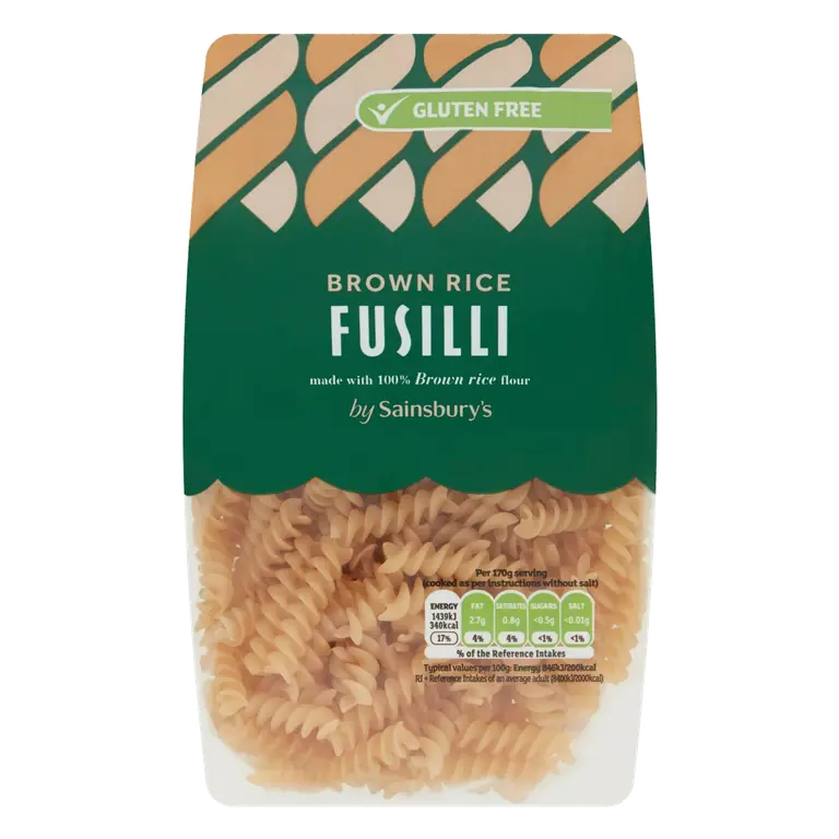 Brown Rice Fusilli Pasta 250g