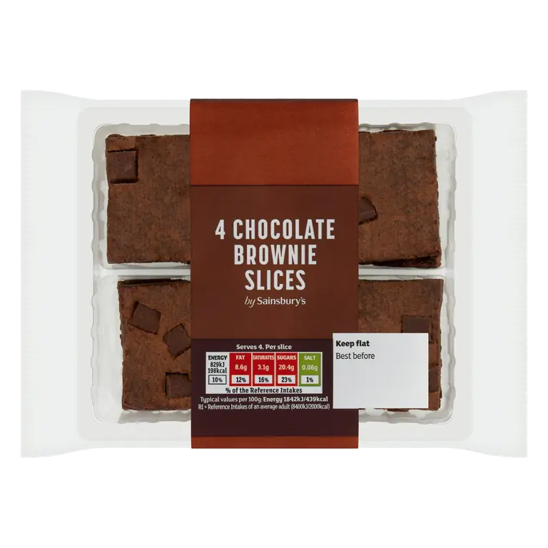 Brownie Cake Slices x4