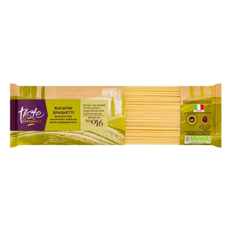 Bucatini Spaghetti Pasta, Taste the Difference 500g