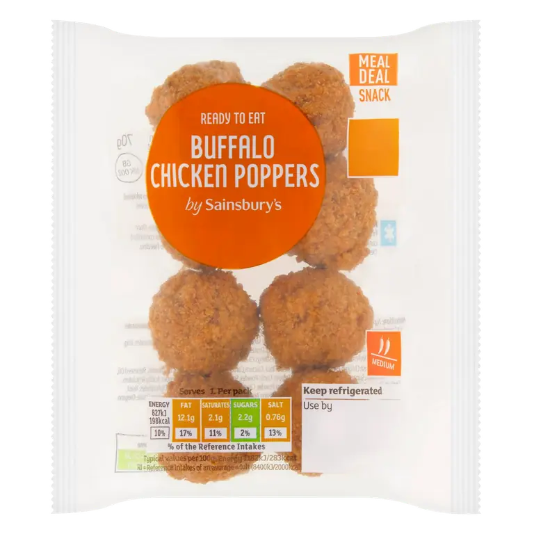 Buffalo Chicken Poppers