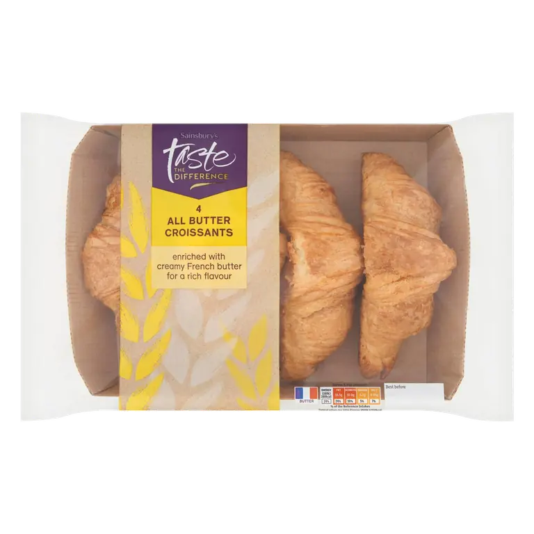 Butter Croissants, Taste the Difference x4