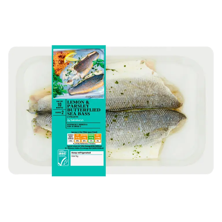 Butterflied ASC Sea Bass 255g