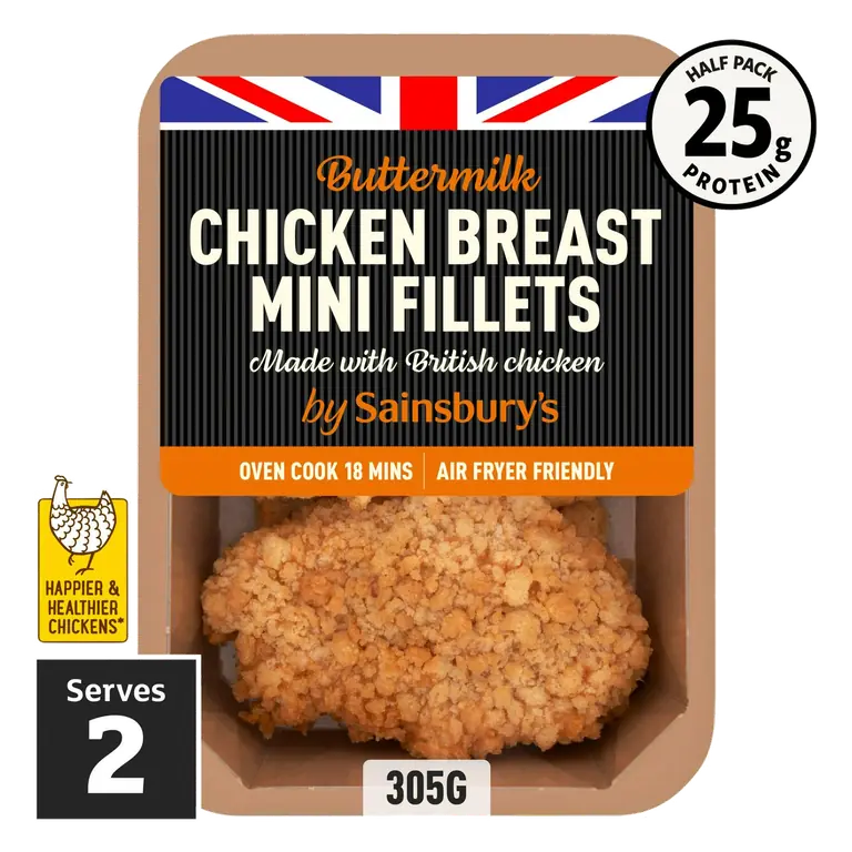Buttermilk British Chicken Mini Fillets 305g