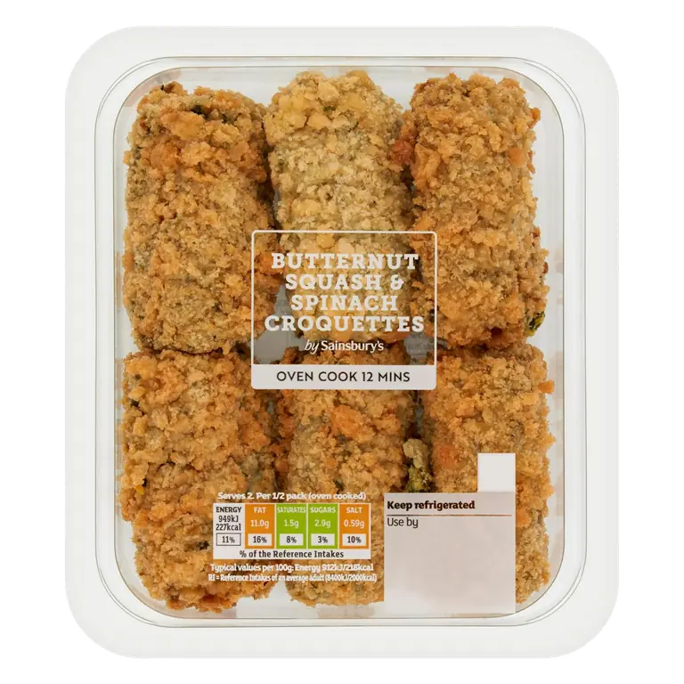 Butternut Squash & Spinach Croquettes 225g