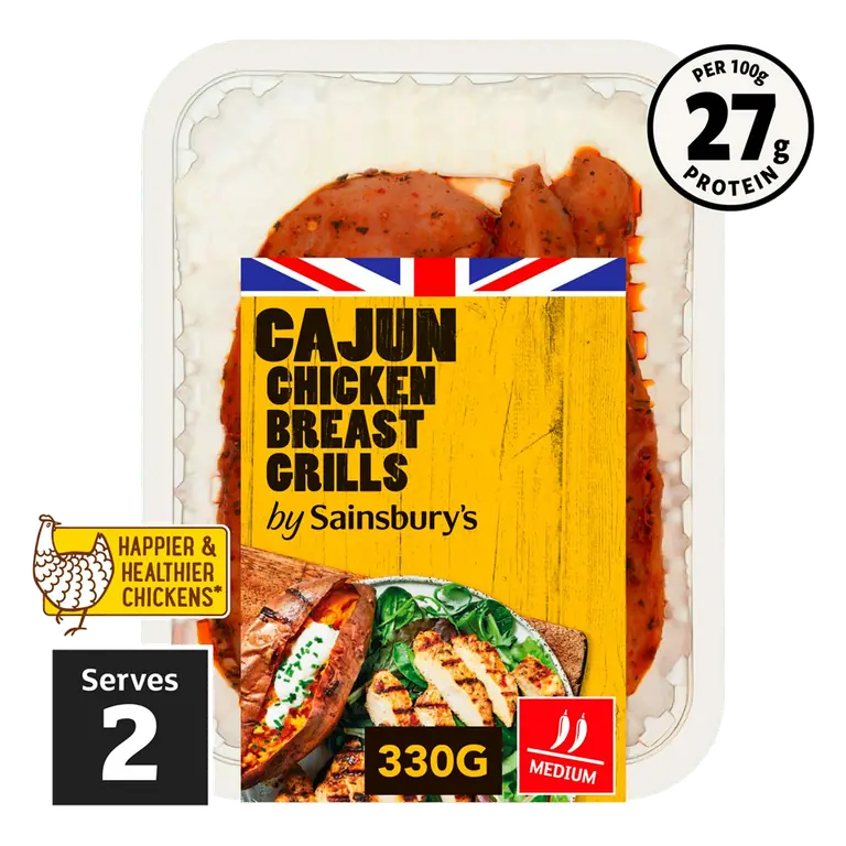 Cajun British Chicken Breast Grills 330g