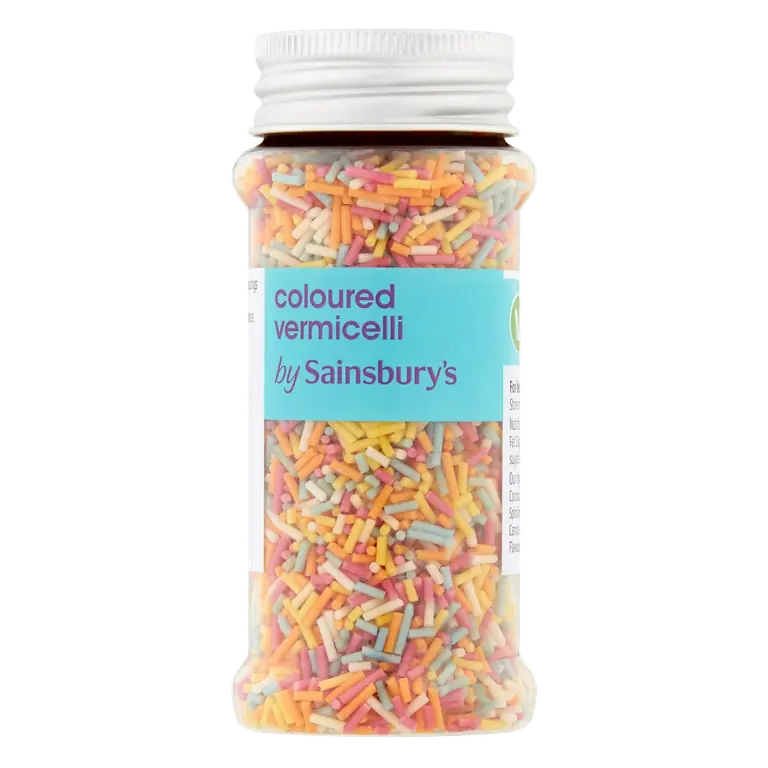 Cake Decorations, Coloured Vermicelli 70g