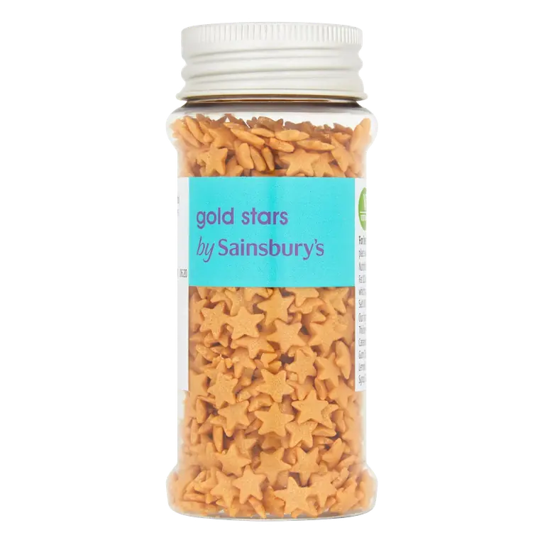Cake Decorations Gold Stars 50g