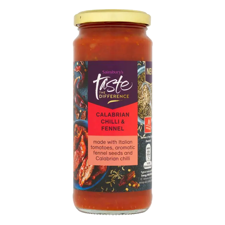 Calabrian Chilli & Fennel Pasta Sauce, Taste the Difference 340g