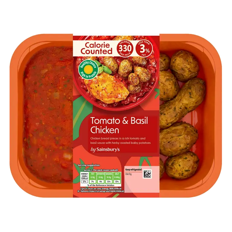 Calorie Counted 400g Tomato & Basil Chicken, Be Good To Yourself (Serves 1)