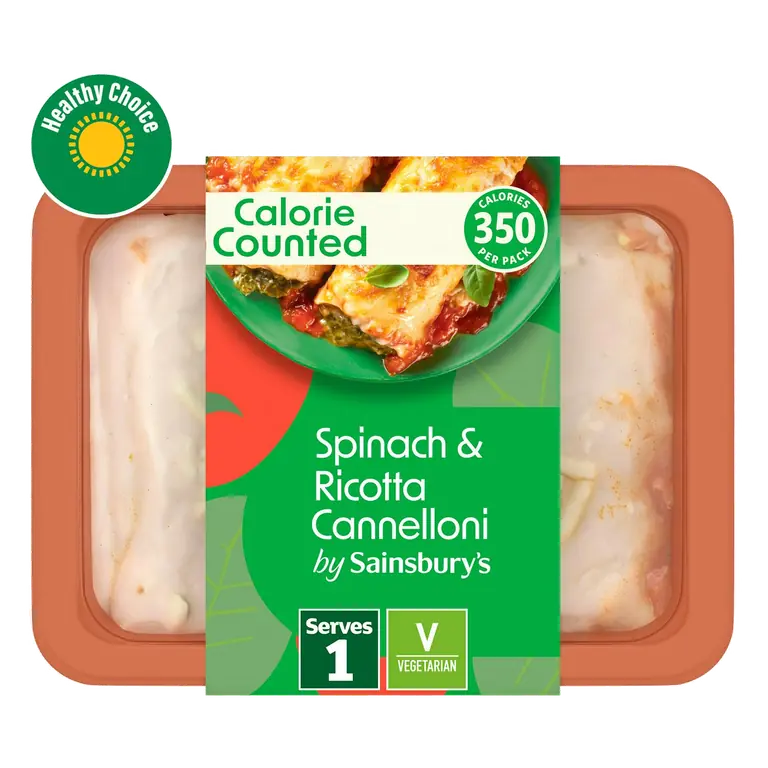 Calorie Counted Spinach & Ricotta Cannelloni 400g