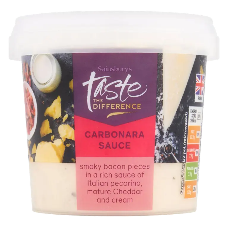Carbonara Sauce, Taste the Difference 350g (Serves 2)