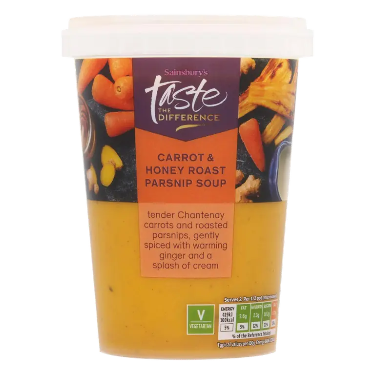Carrot & Honey Roast Parsnip Soup, Taste the Difference 600g