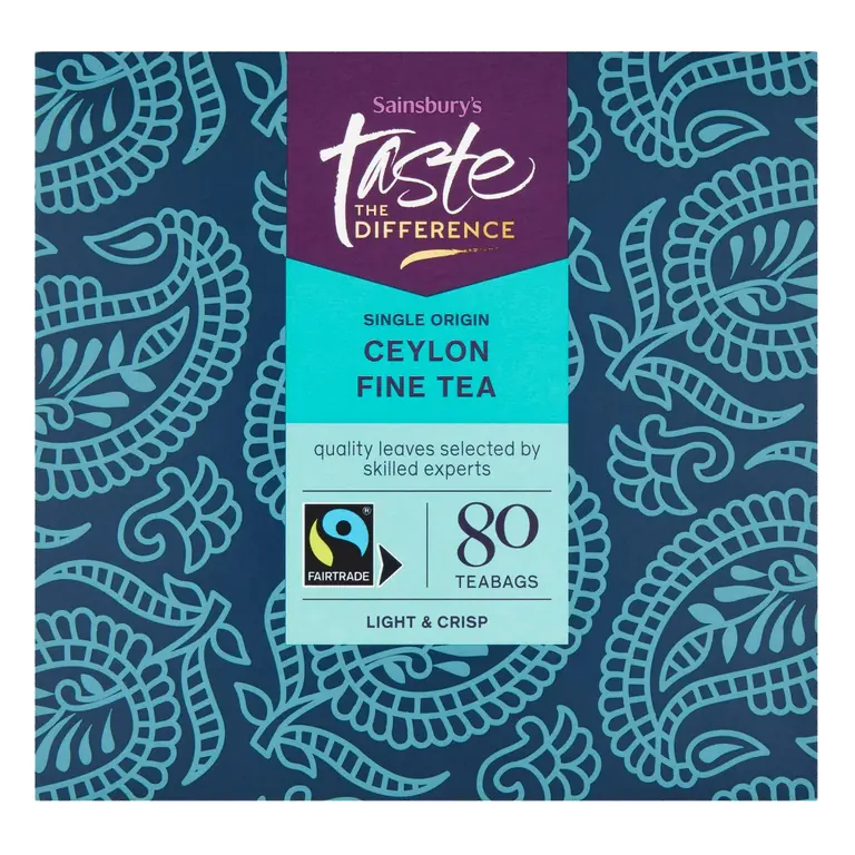 Ceylon Tea Bags, Taste the Difference x80