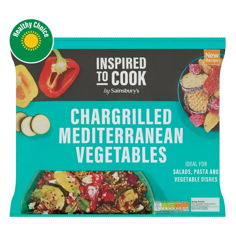 Chargrilled Mediterranean Vegetables (Aubergine, Courgette, Red & Yellow Peppers) 500g