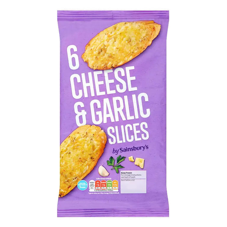 Cheese & Garlic Slices x6 200g
