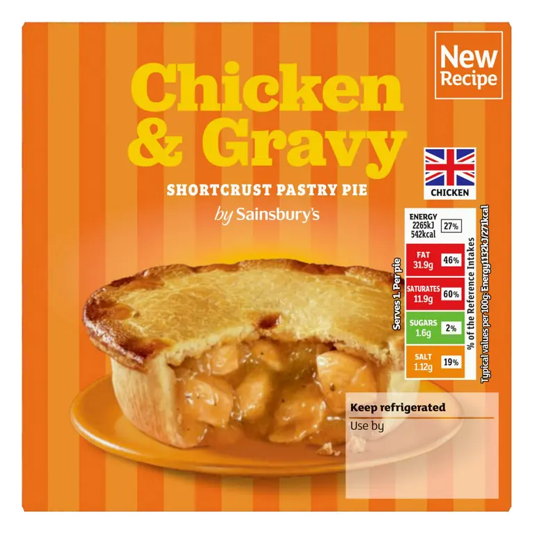 Chicken & Gravy Shortcrust Pastry Pie 200g