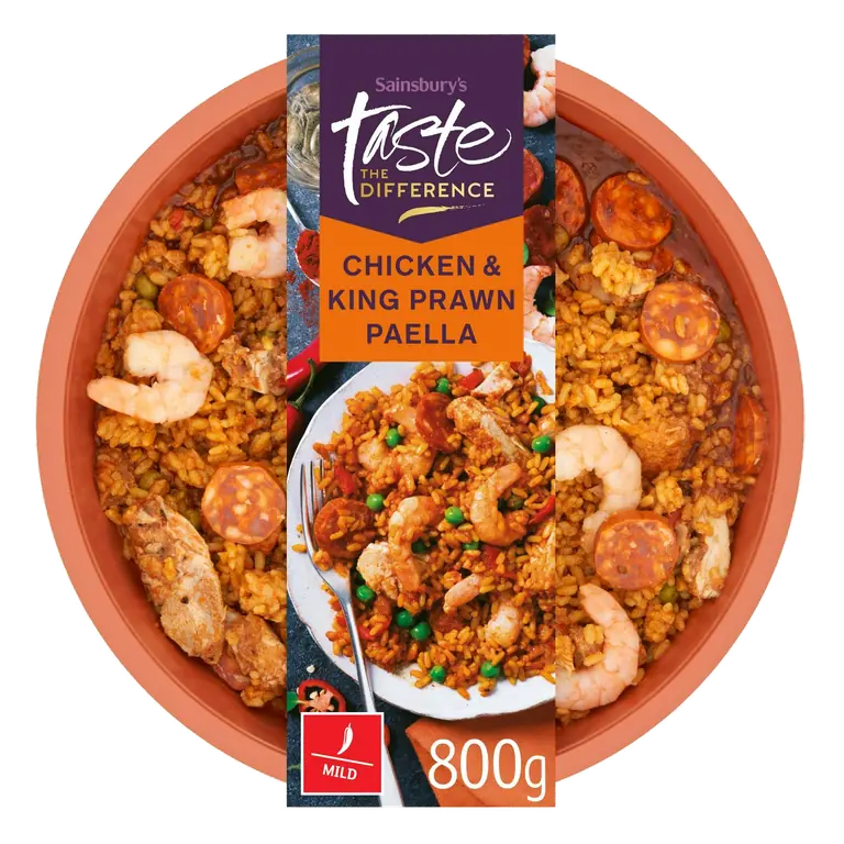 Chicken & King Prawn Paella, Taste the Difference 800g (Serves 2)