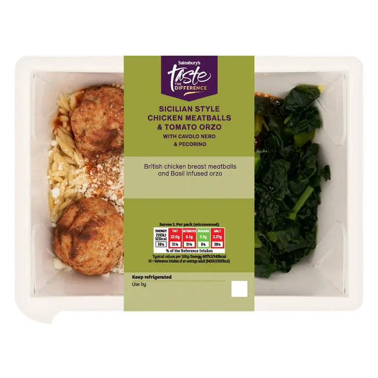 Chicken Meatballs & Orzo, Taste the Difference 385g