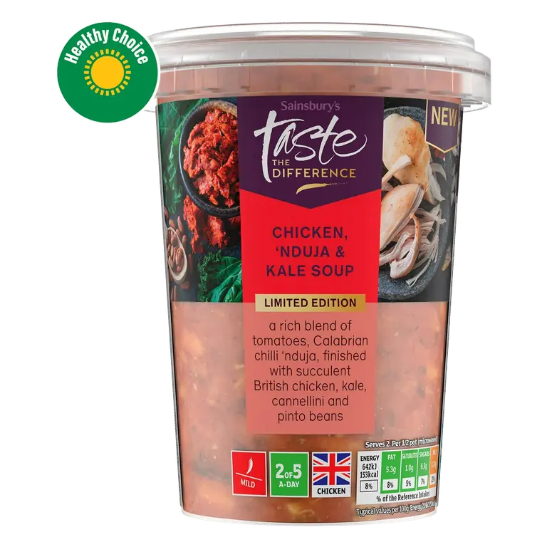 Chicken, Nduja & Kale Soup, Limited Edition, Taste the Difference 600g