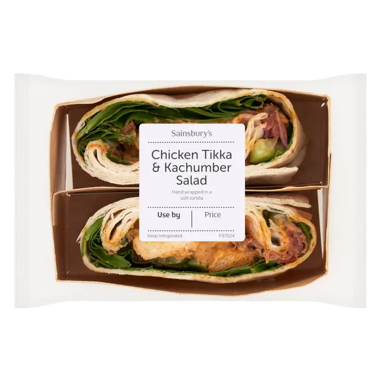 Chicken Tikka & Kachumber Salad Wrap