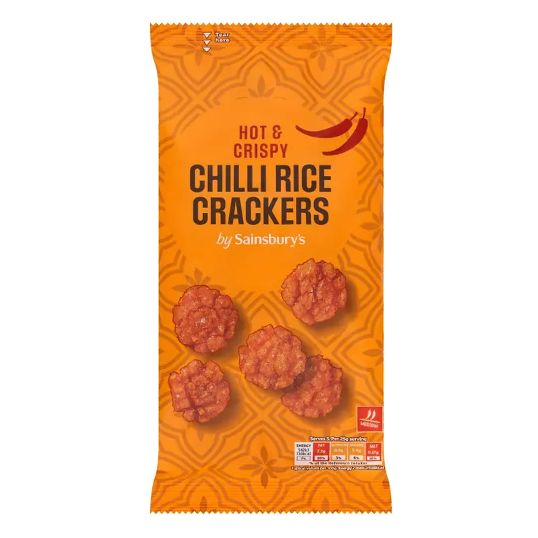 Chilli Spicy Thai Rice Crackers 125g