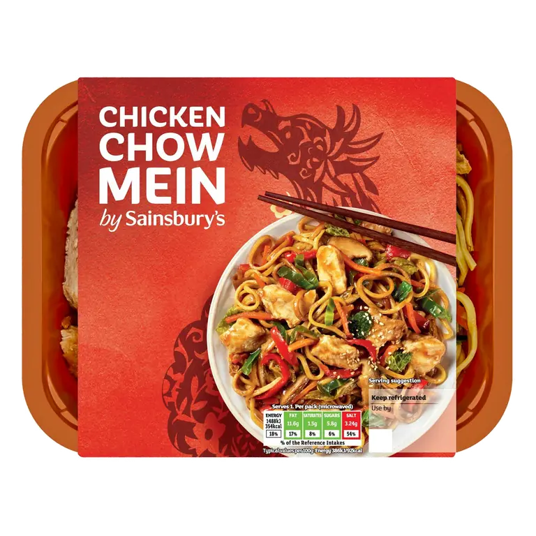 Chinese Chicken Chow Mein Ready Meal for 1 400g