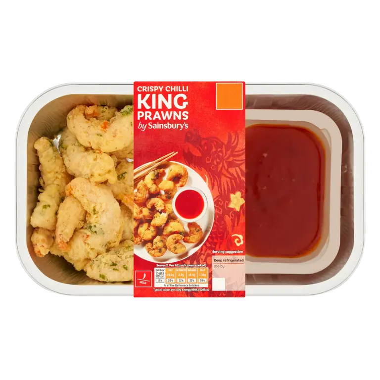 Chinese Crispy Chilli King Prawns Ready Meal Main For 2 300g