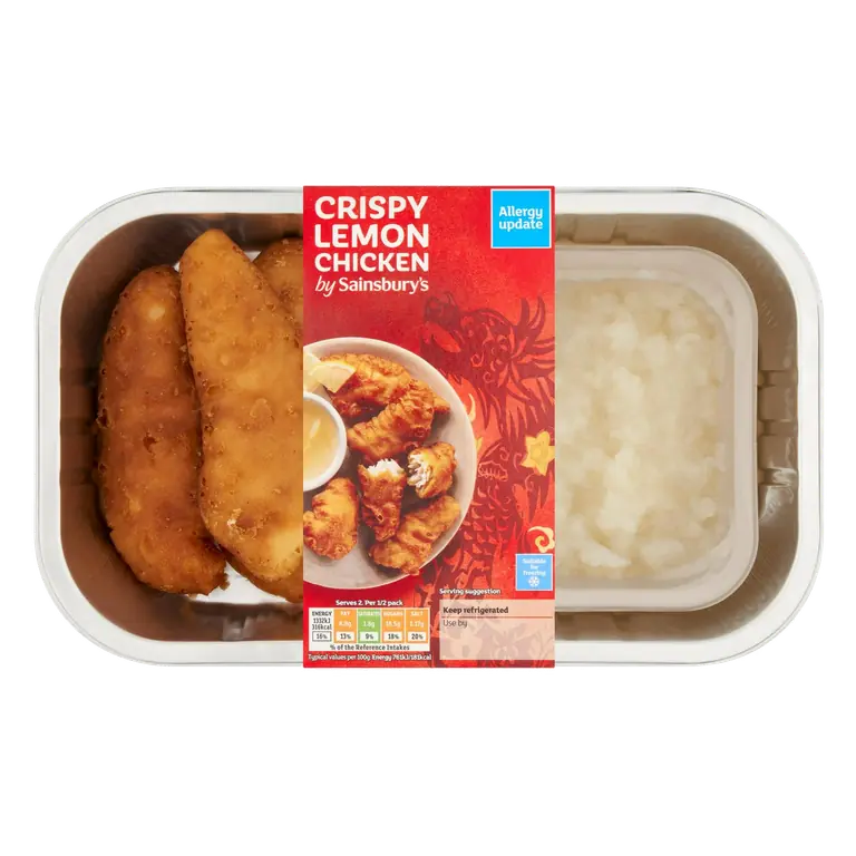 Chinese Crispy Lemon Chicken Ready Meal Main For 2 350g