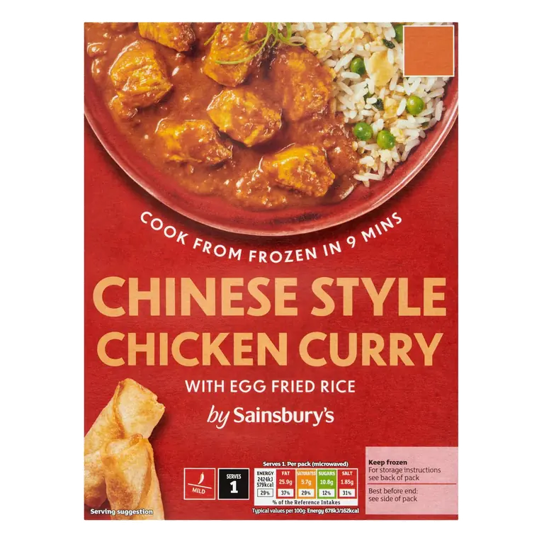 Chinese Style Chicken Curry with Egg Fried Rice 400g