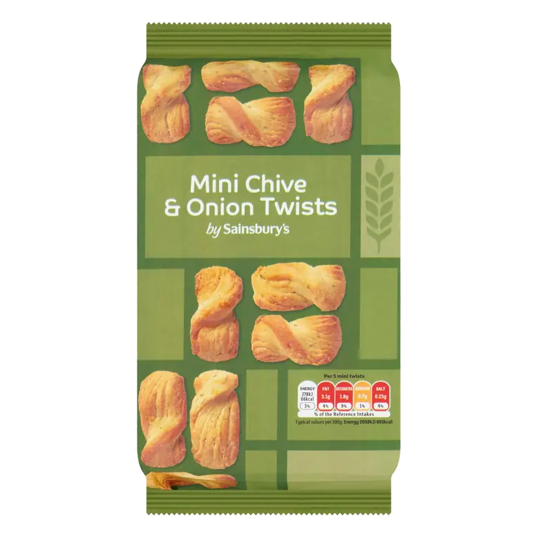 Chive & Onion Mini Twists 125g