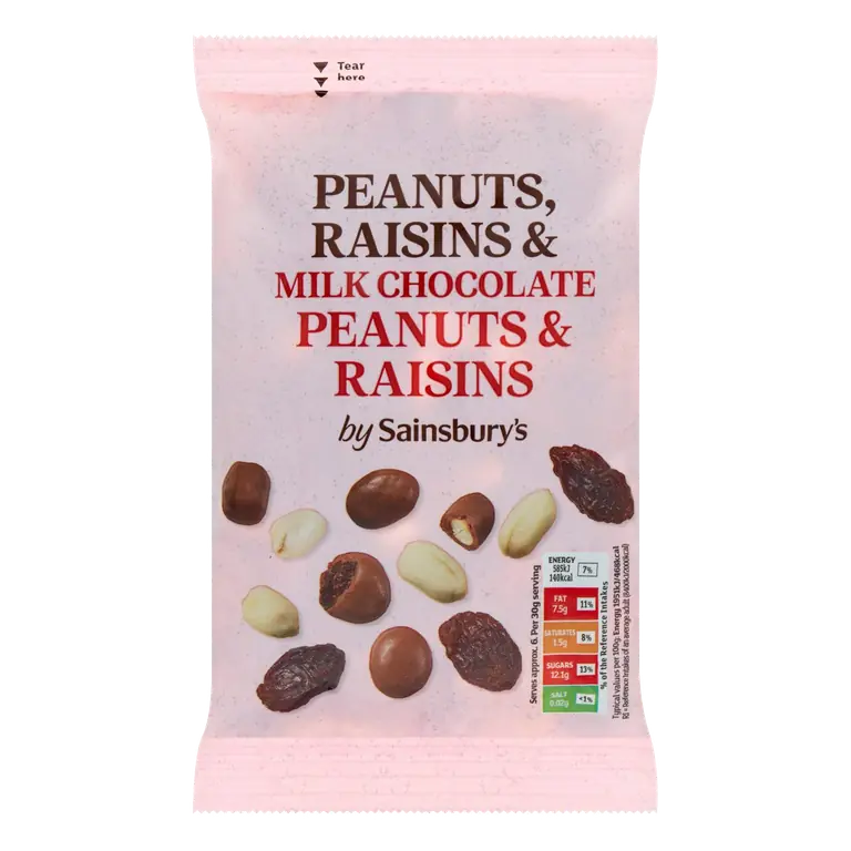 Chocolate Peanut & Raisin Mix 200g