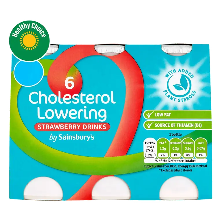 Cholesterol Lowering Drink Strawberry 6x100g
