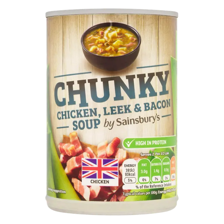 Chunky Chicken, Leek & Bacon Soup 400g