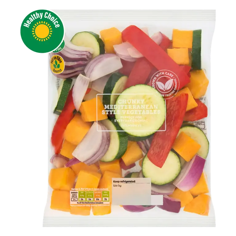 Chunky Mediterranean Style Vegetables, Inspired to Cook 600g