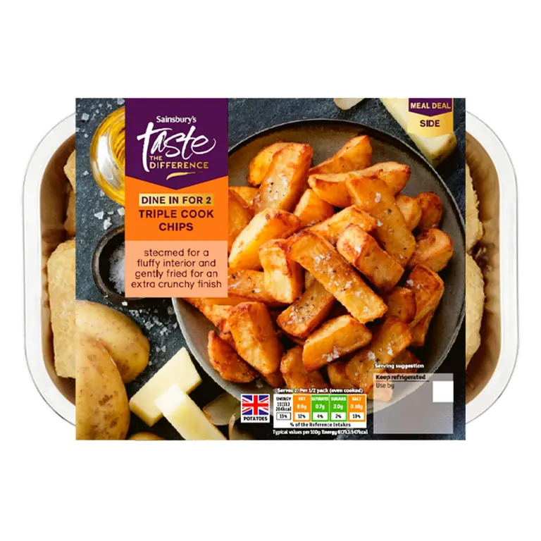 Chunky Triple Cook Chips, Taste the Difference 400g