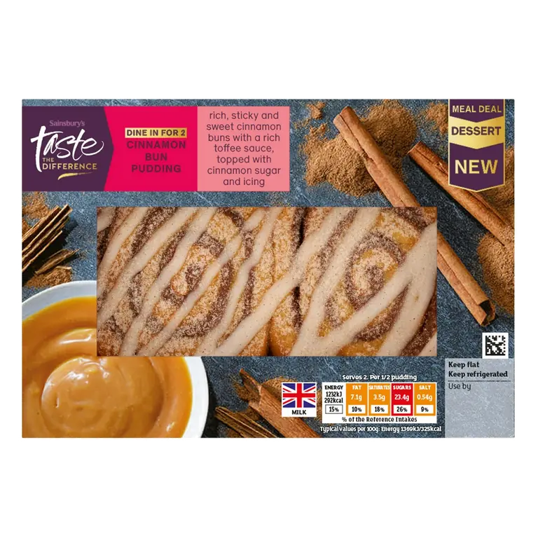 Cinnamon Bun Pudding, Taste the Difference 180g