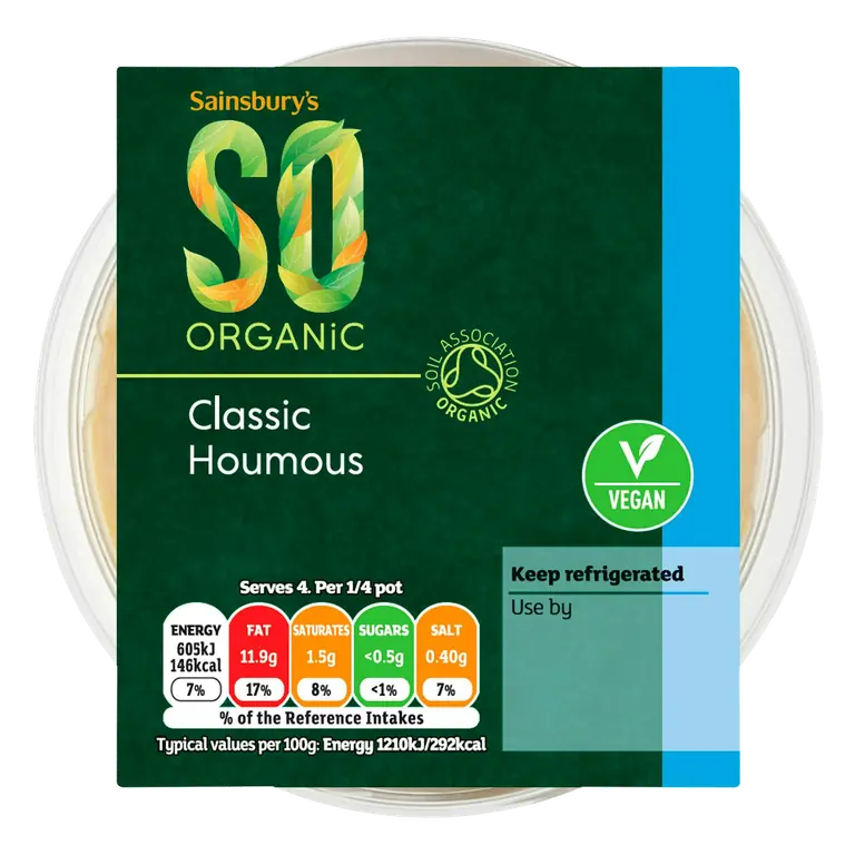 Classic Houmous, SO Organic 200g