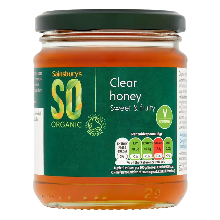 Clear Honey, SO Organic 340g