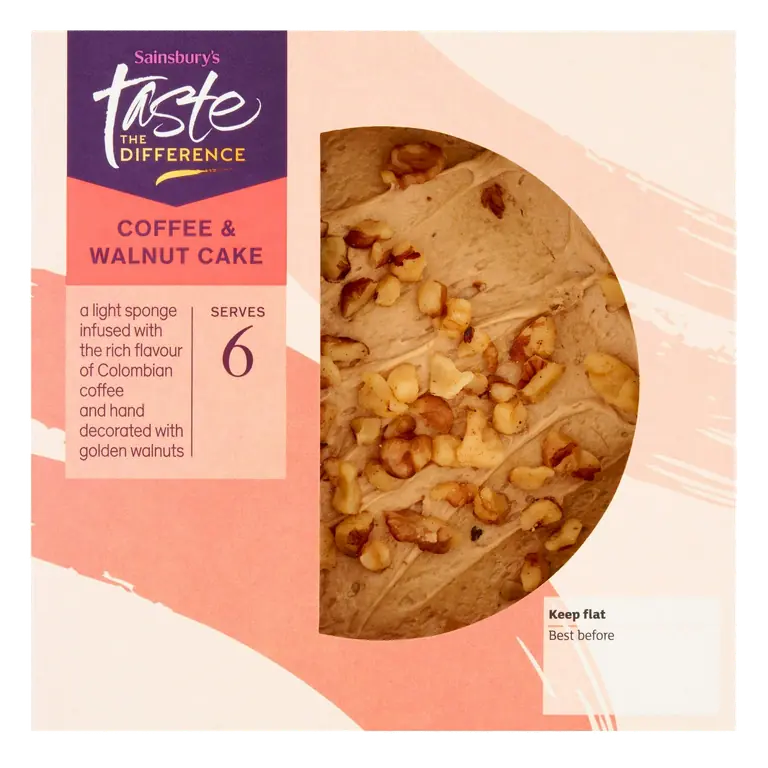 Coffee & Walnut Cake, Taste the Difference 400g
