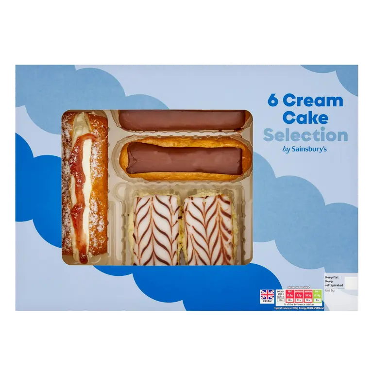 Cream Cake Selection x6 300g