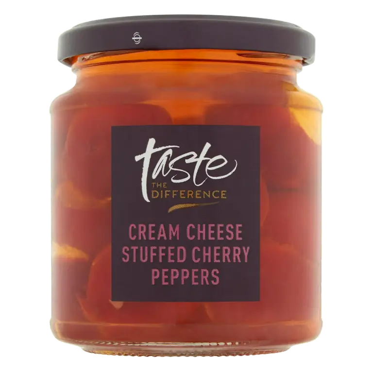 Cream Cheese Stuffed Cherry Peppers, Taste the Difference 280g